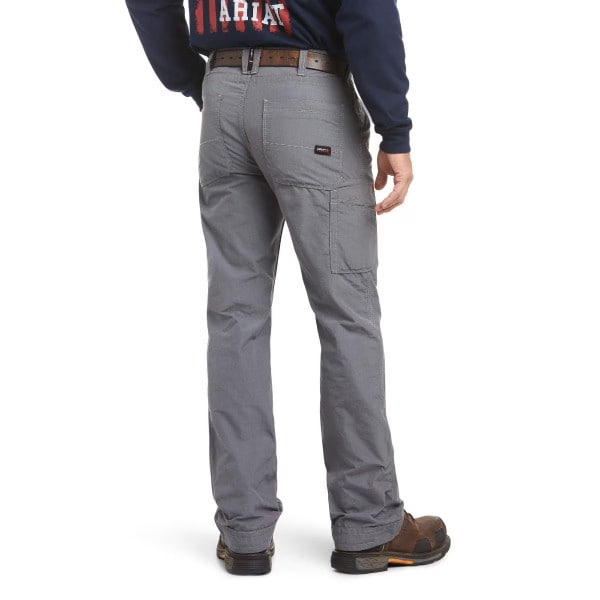 Ariat FR M4 Low Rise DuraLight Ripstop Boot Cut Pant in Gray